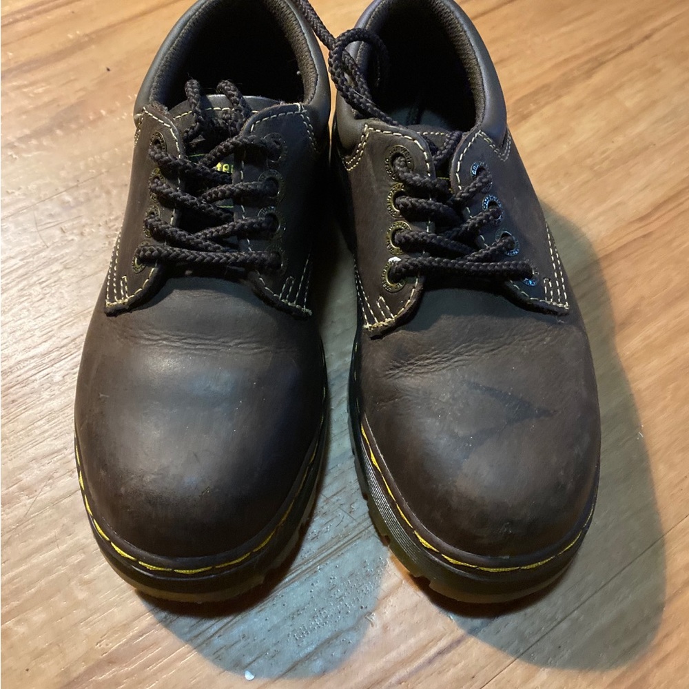 Brown doc martens